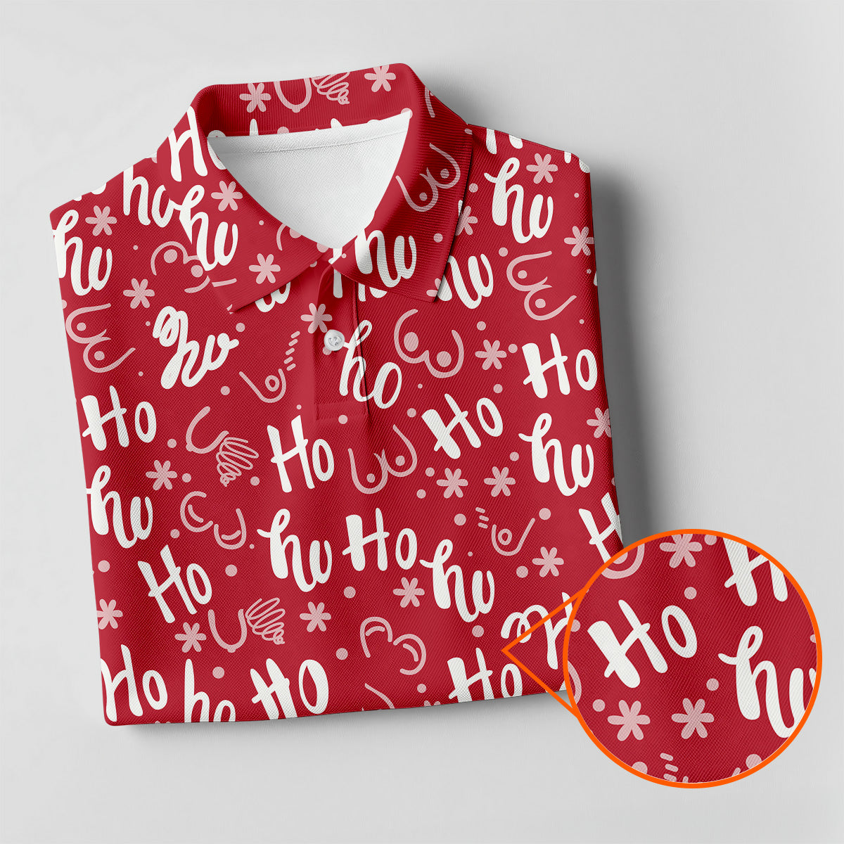 Funny Red Xmas Fun Womens Golf Shirts, Ladies Golf Tops, Christmas Golf Gift, Women's Polo Shirt