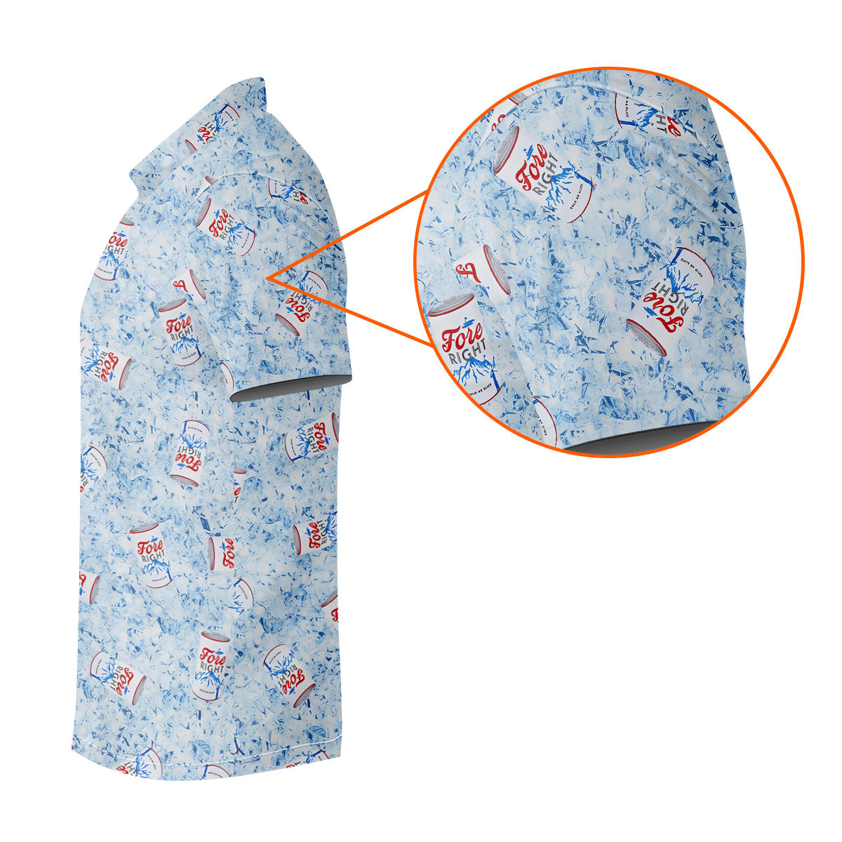 Fore Right Cold As Slice Golf Tops For Men, Men's Funny Golf Shirts, Golf And Beer Golf Shirts For Men