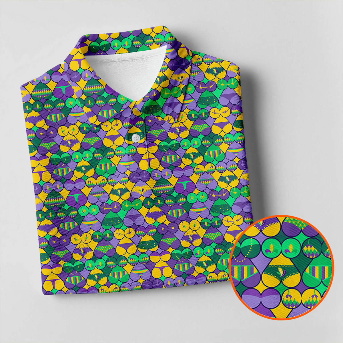 Adult Humor Naughty Fun Mardi Gras Golf Shirt, Golf Tops For Men, Polo ShirtFor Men, Golf Shirts For Men