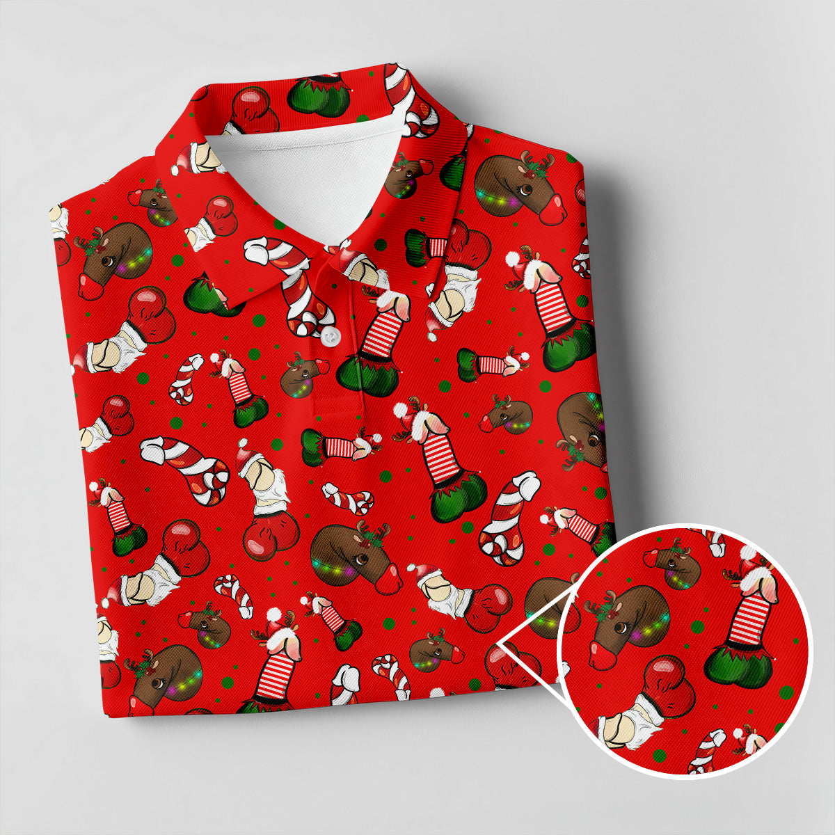 Funny Christmas Women's Golf Tops, Funny Dirty Red Golf Shirt, Christmas Golf Shirt, Golfing Apparel