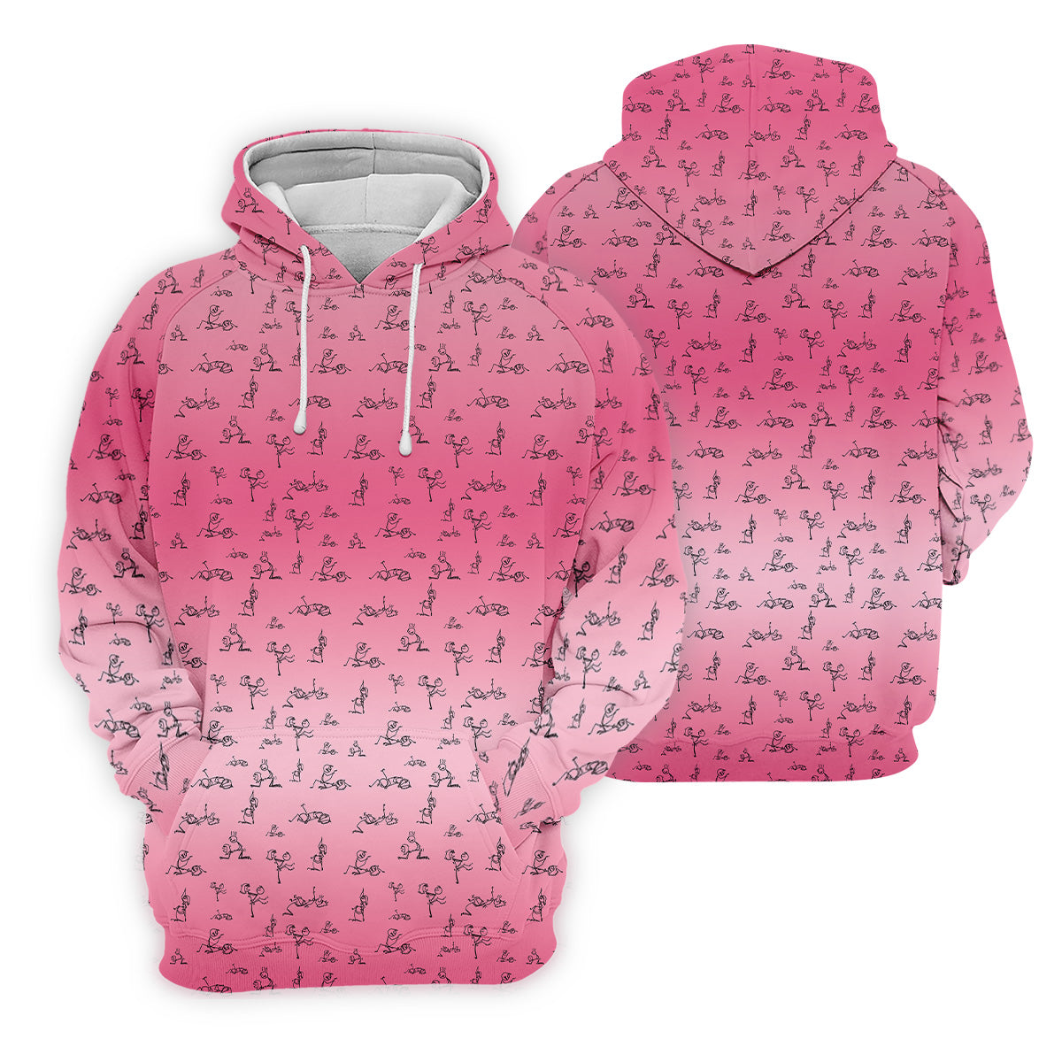 Funny Stickman Ladies Pink Golf Shirt, Unique Gift For Golfer, Ladies Golf Polos, Golfing Apparel