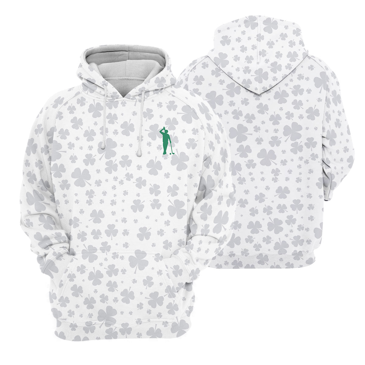 Shamrock Golf Polo ShirtMens Golf Shirt, St Patrick's Day Golf Shirt, Gift For Golfer