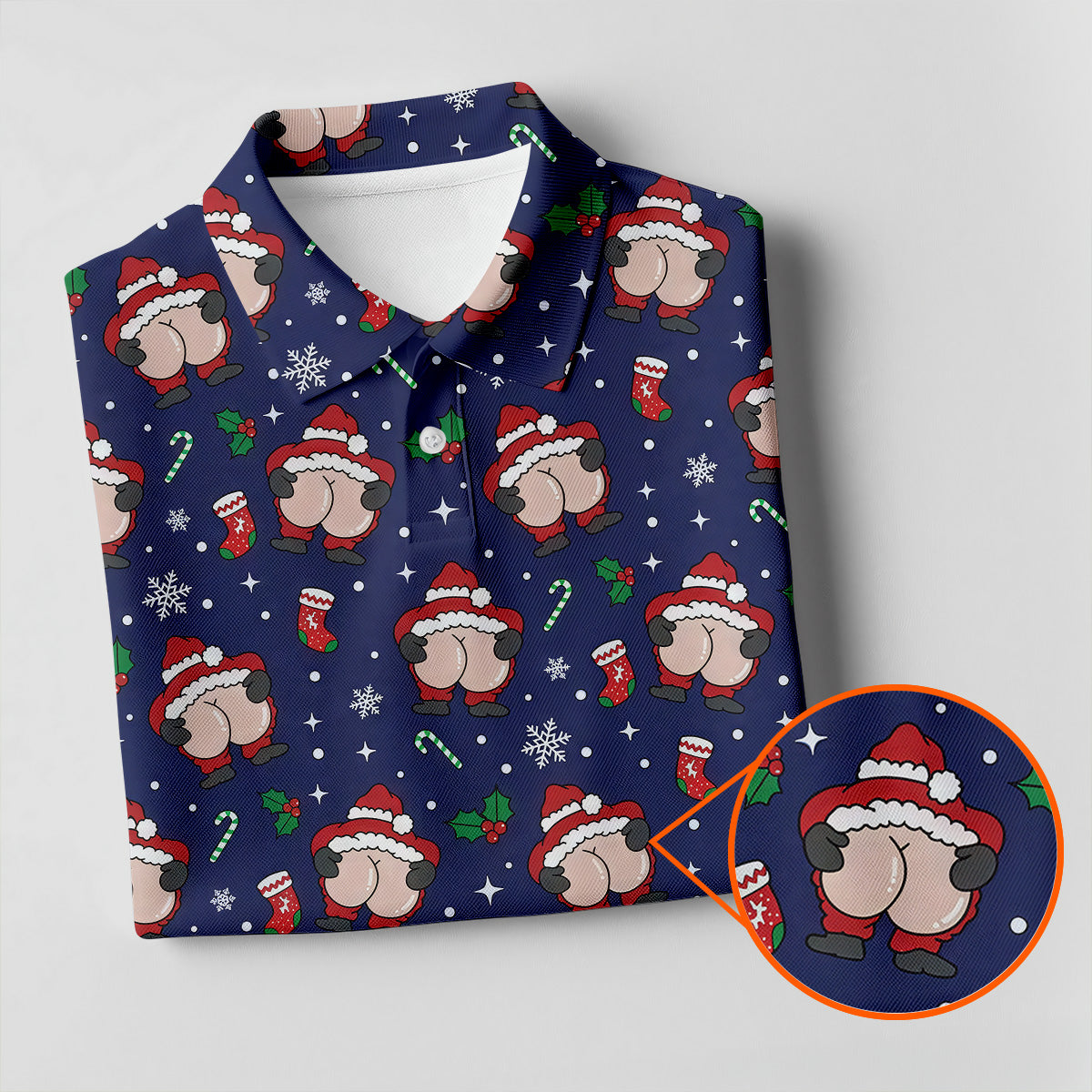 Funny Santa Christmas Women Golf Top, Christmas Golf Shirt, Ladies Golf Shirts, Golfing Apparel