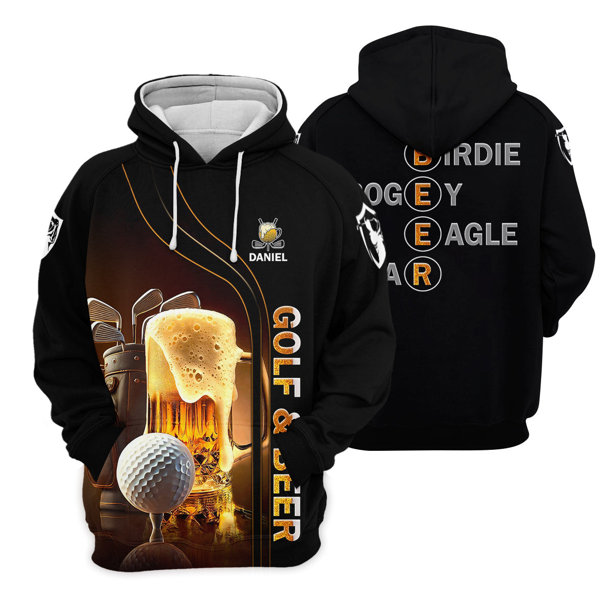 Golf And Beer Custom Golf Bomber Jacket, Funny Golf Shirt, Gift For Golfers