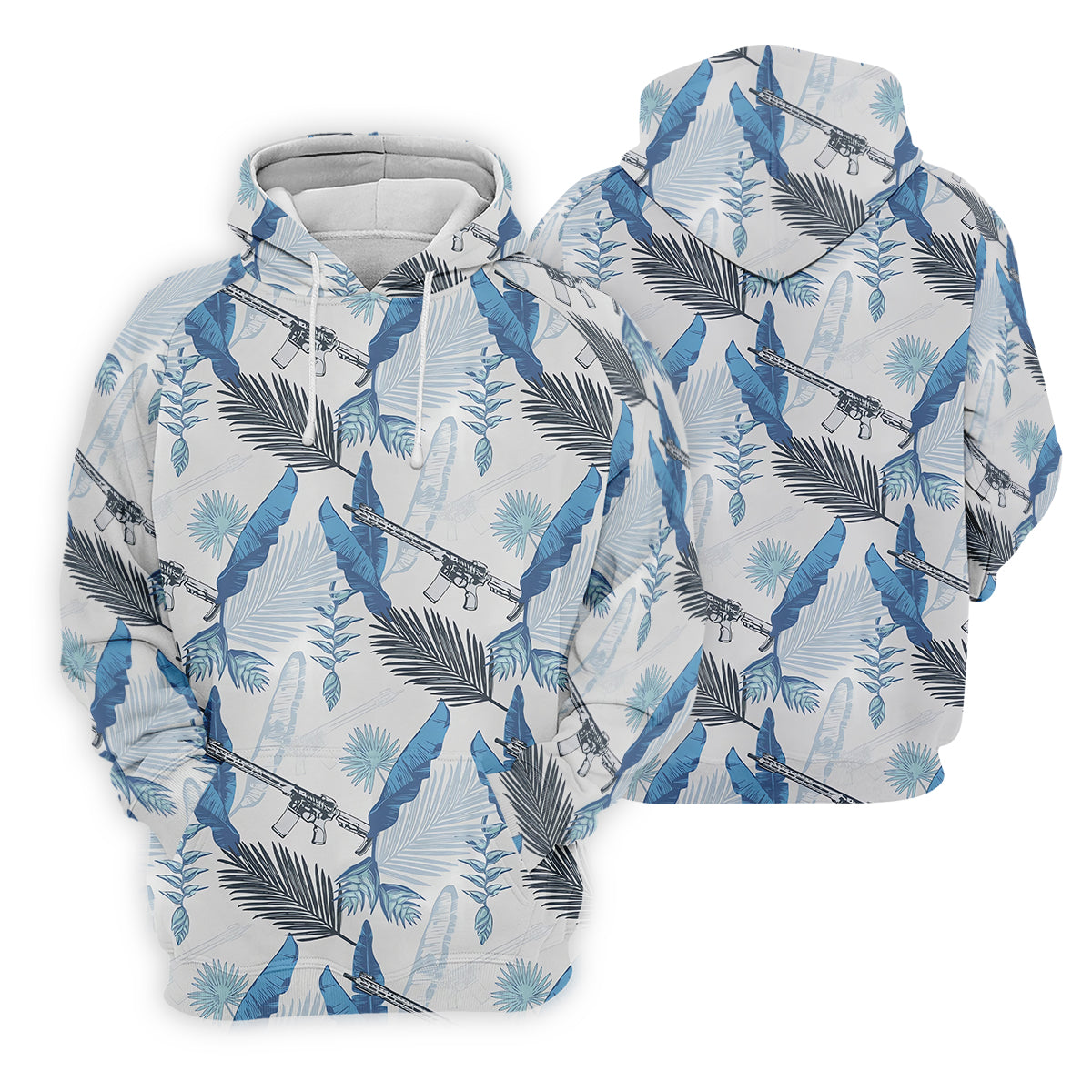 Blue Feather Golf Polo ShirtMens Golf Gift, Mens Tropical Shirts
