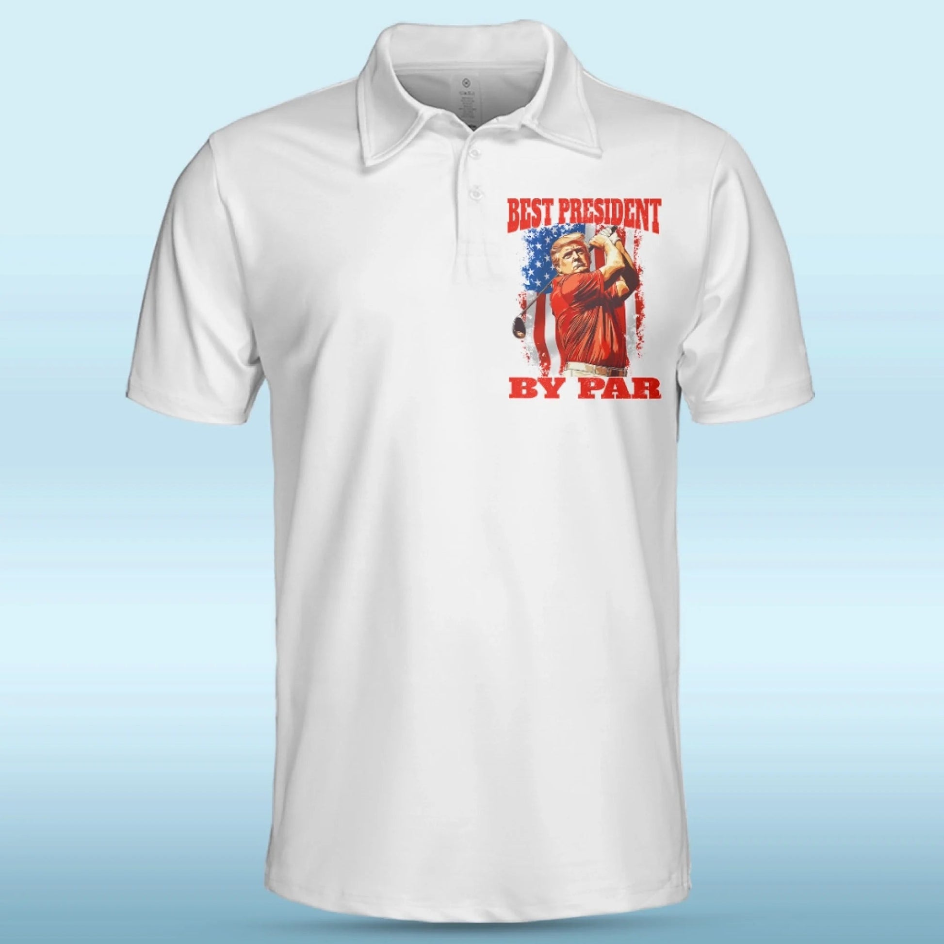 The Champion Who Never Backed Down Polo ShirtUS Patriotic Pride Men's Golf Polo ShirtPatriotic Golf Shirt