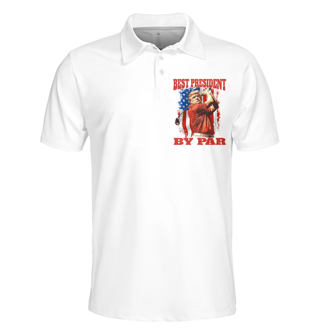 The Champion Who Never Backed Down Polo ShirtUS Patriotic Pride Men's Golf Polo ShirtPatriotic Golf Shirt