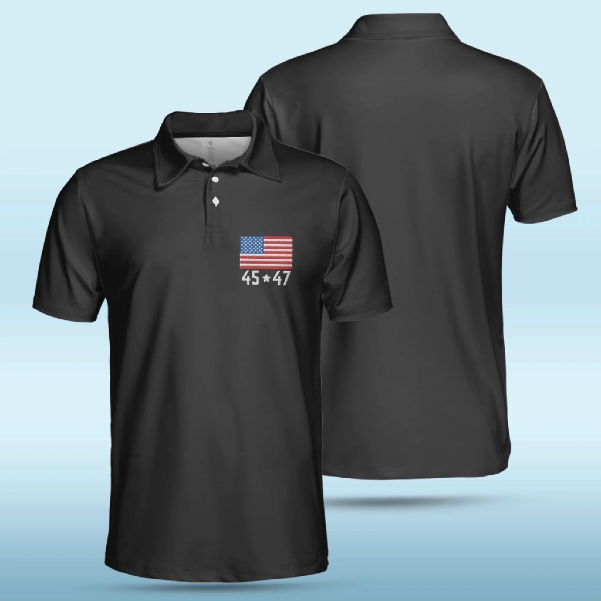 The Brave One Who Never Gave In Polo ShirtUS Patriotic Pride Men's Golf Polo ShirtPatriotic Golf Shirt