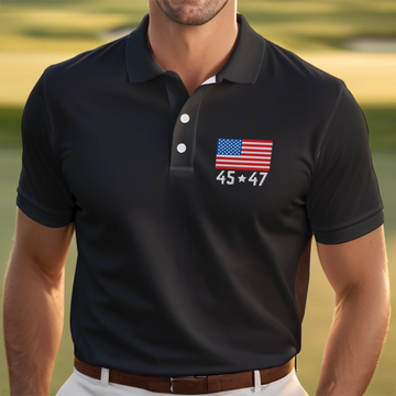 The Brave One Who Never Gave In Polo ShirtUS Patriotic Pride Men's Golf Polo ShirtPatriotic Golf Shirt