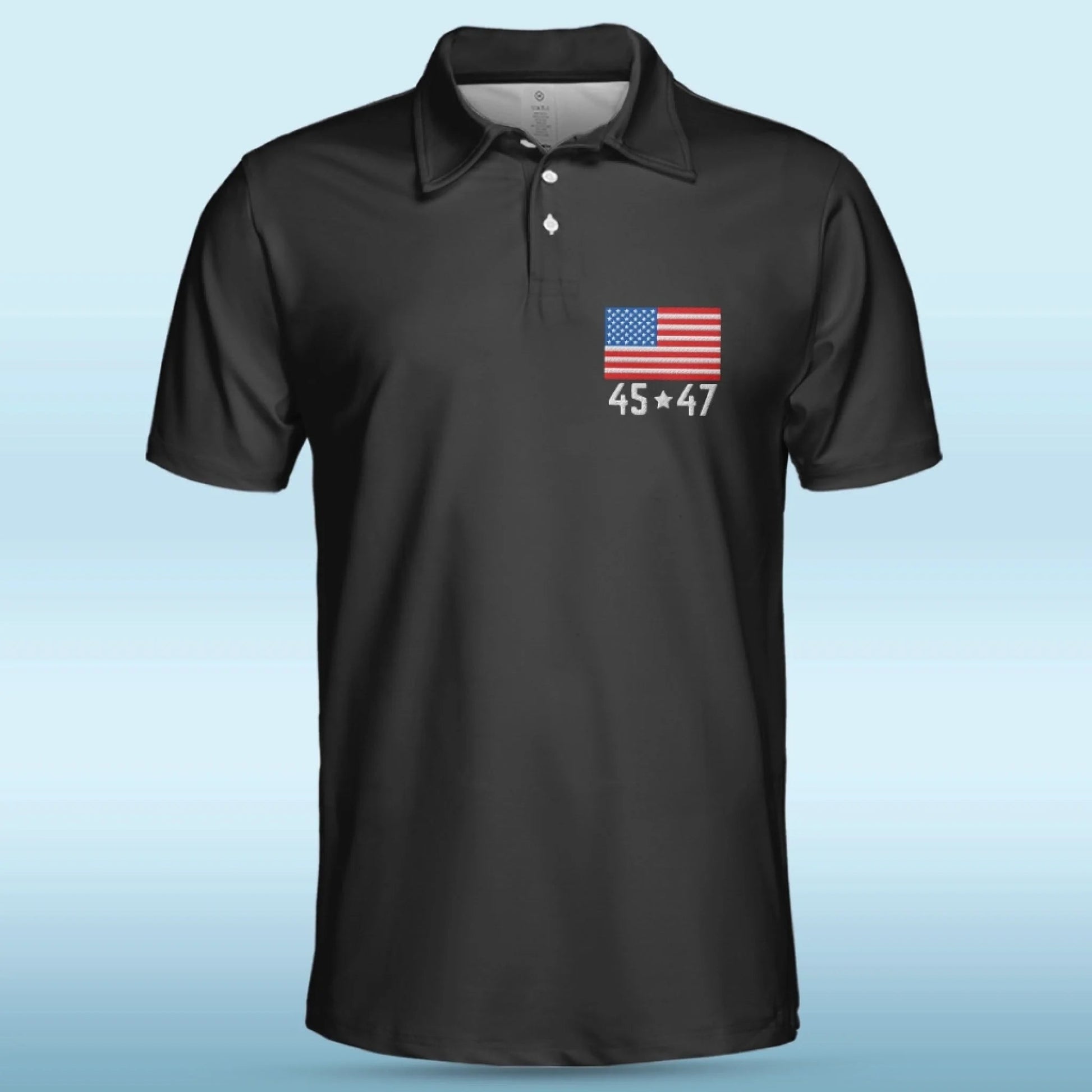 The Brave One Who Never Gave In Polo ShirtUS Patriotic Pride Men's Golf Polo ShirtPatriotic Golf Shirt