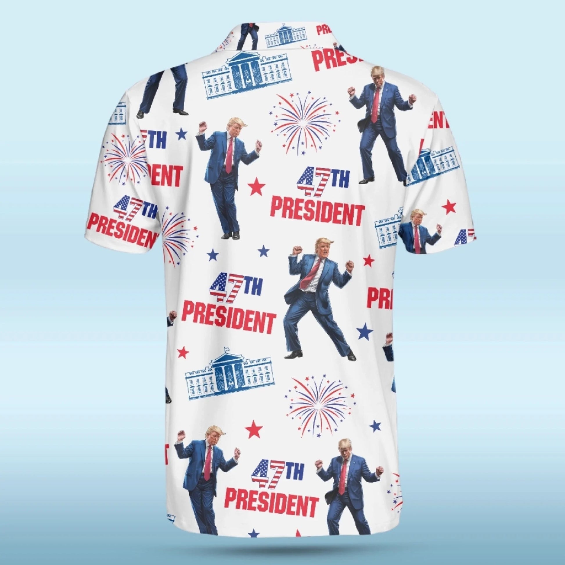 Winners Donâ€™t Miss Putts Or Elections Polo ShirtUS Patriotic Pride Men's Golf Polo ShirtPatriotic Golf Shirt
