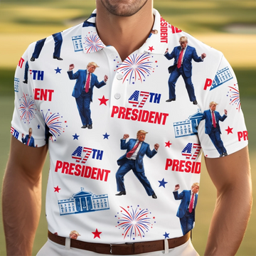Winners Donâ€™t Miss Putts Or Elections Polo ShirtUS Patriotic Pride Men's Golf Polo ShirtPatriotic Golf Shirt