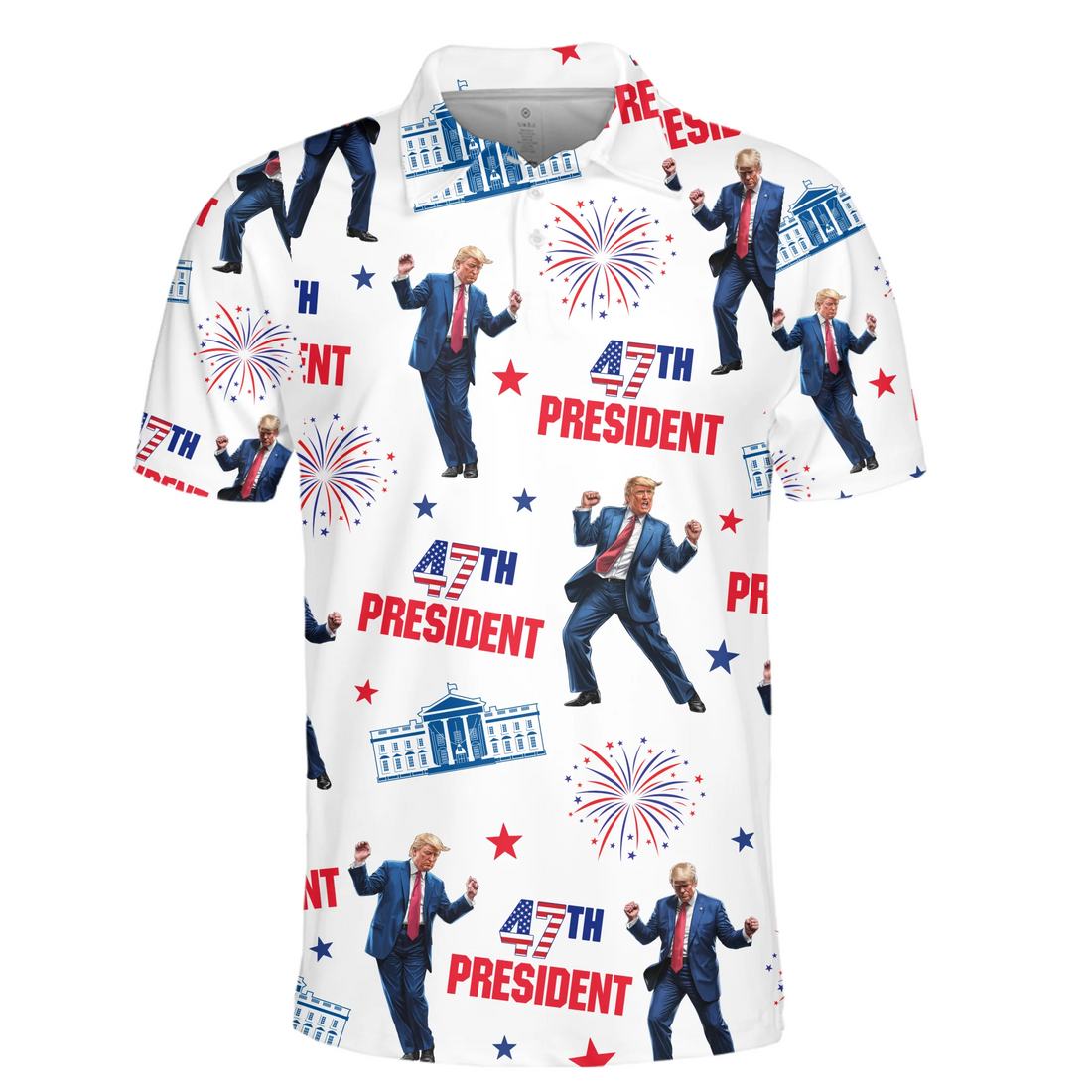 Winners Donâ€™t Miss Putts Or Elections Polo ShirtUS Patriotic Pride Men's Golf Polo ShirtPatriotic Golf Shirt