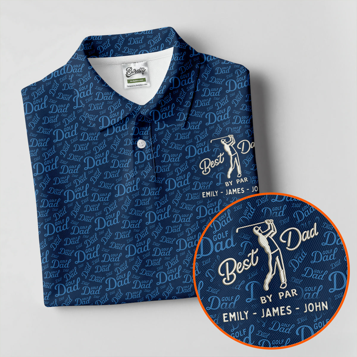 Best Dad By Par Father's Day Golf Shirt, Polo Shirt Men, Gift For Golf Dad, Golfing Apparel