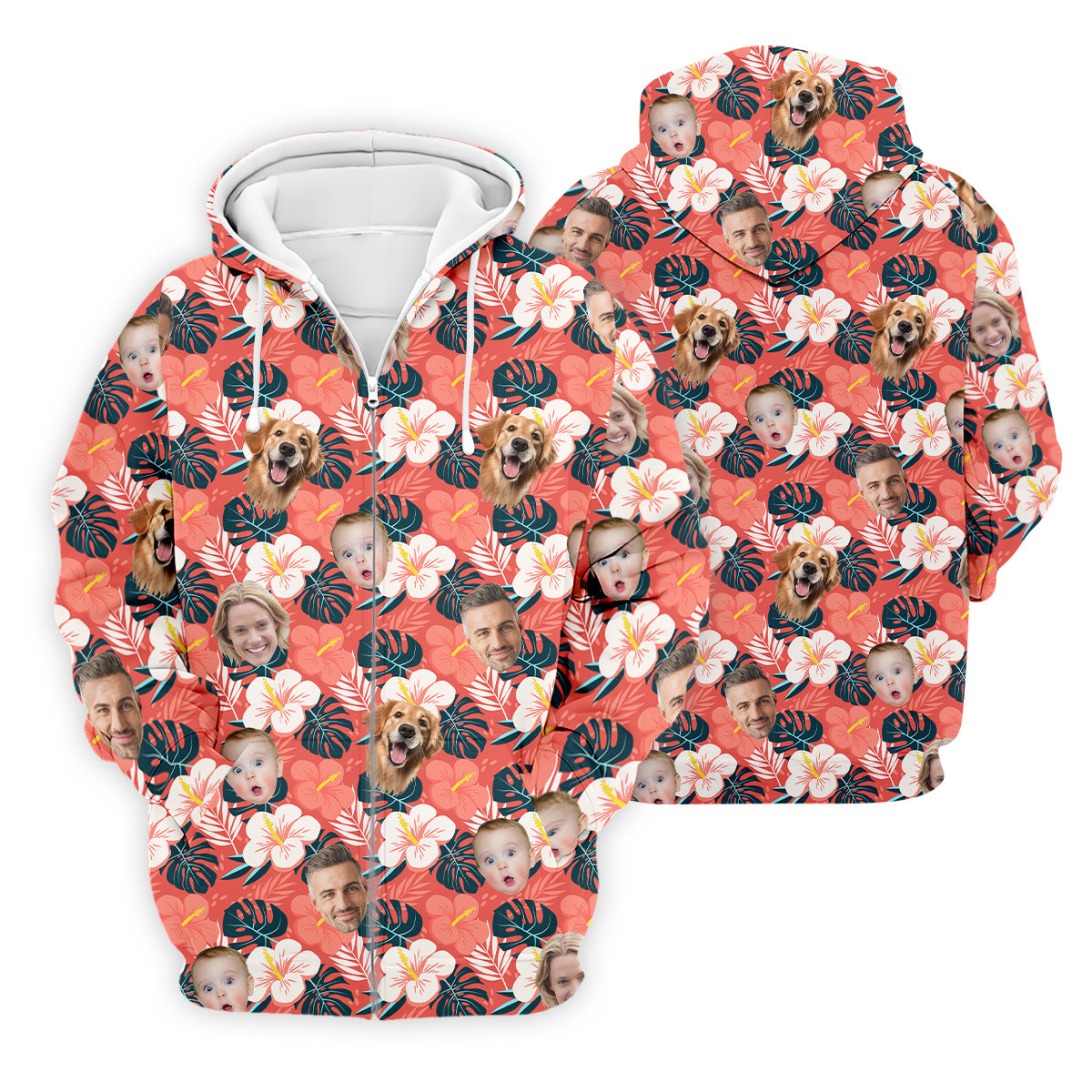 Mens Hawaiian Golf Shirts, Custom Hawaiian Shirt With Face, Men's Long Seeve Golf Shirts, Best Golf Gifts Men