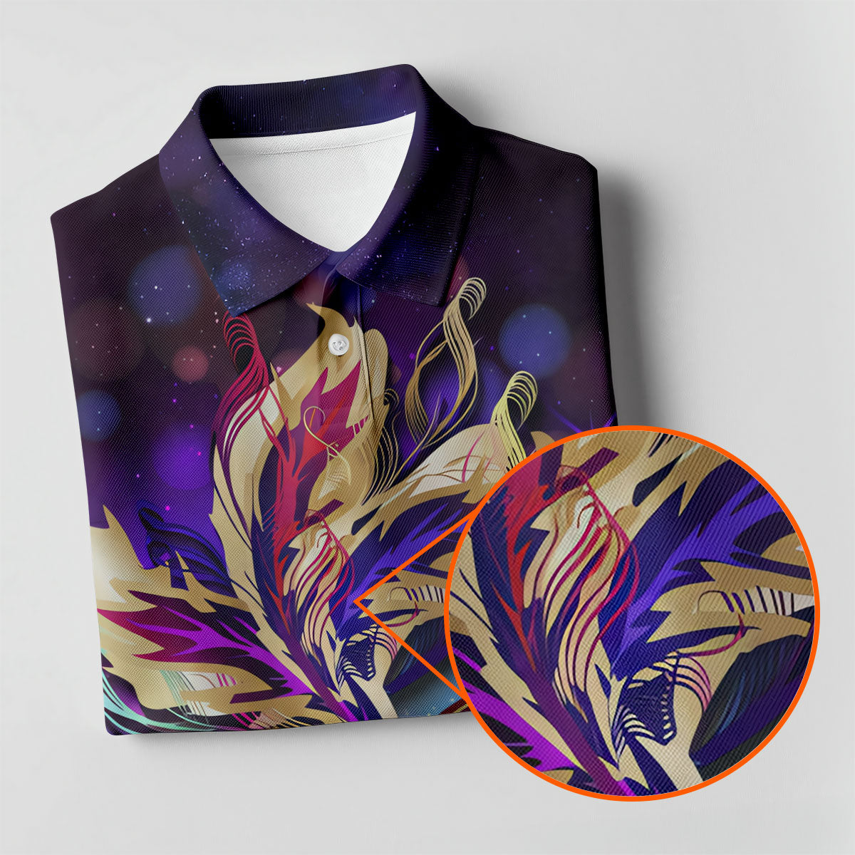 Mardi Gras Mask Feather Ribbon Purple Golf Shirt, Polo ShirtFor Men, Golf Shirts For Men