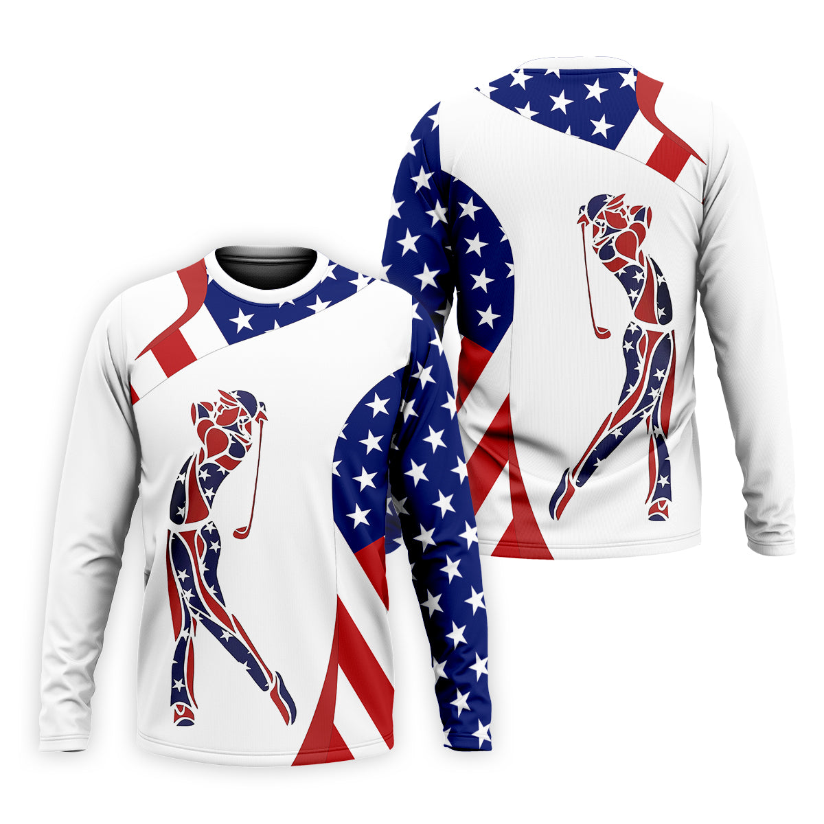 American Golfer Mens Golf Polo Shirtens Golf Gift, Mens Golf Shirt