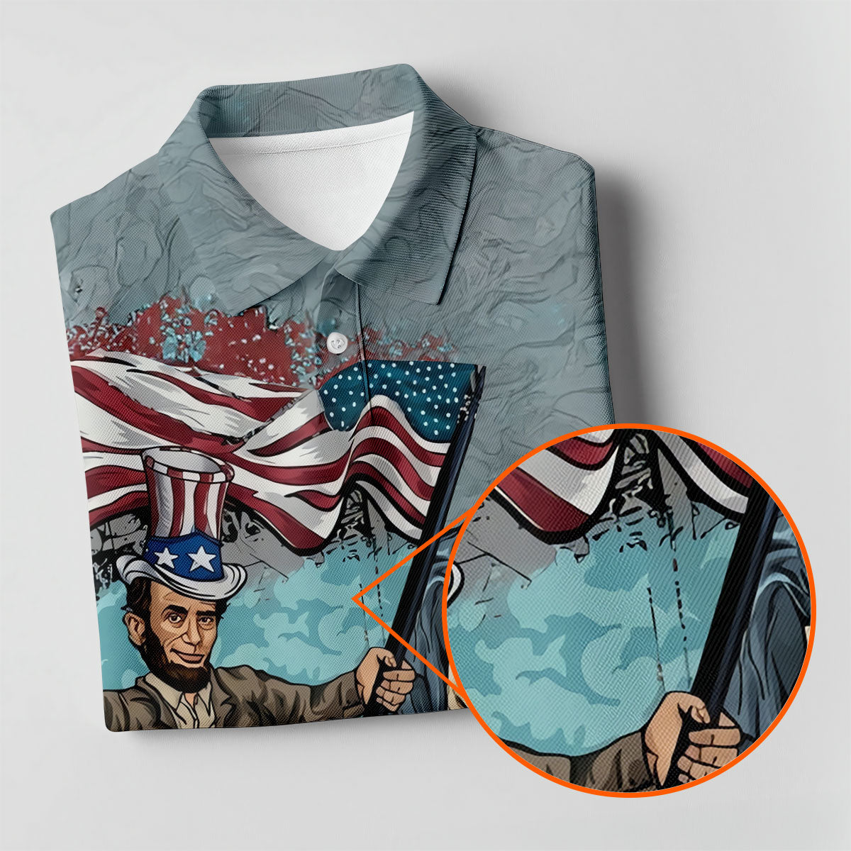 T-Rex Dinosaur US Flag Pattern 4th Of July Golf Shirt, Patriotic 250 Years Golf Shirt For Women