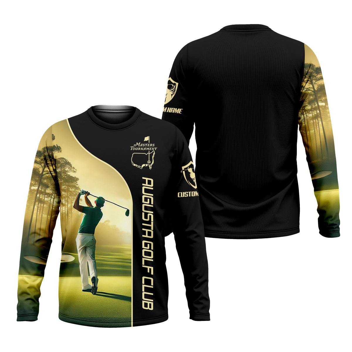 Augusta Golf Club Custom Men's Golf Polo ShirtGift For Golfers