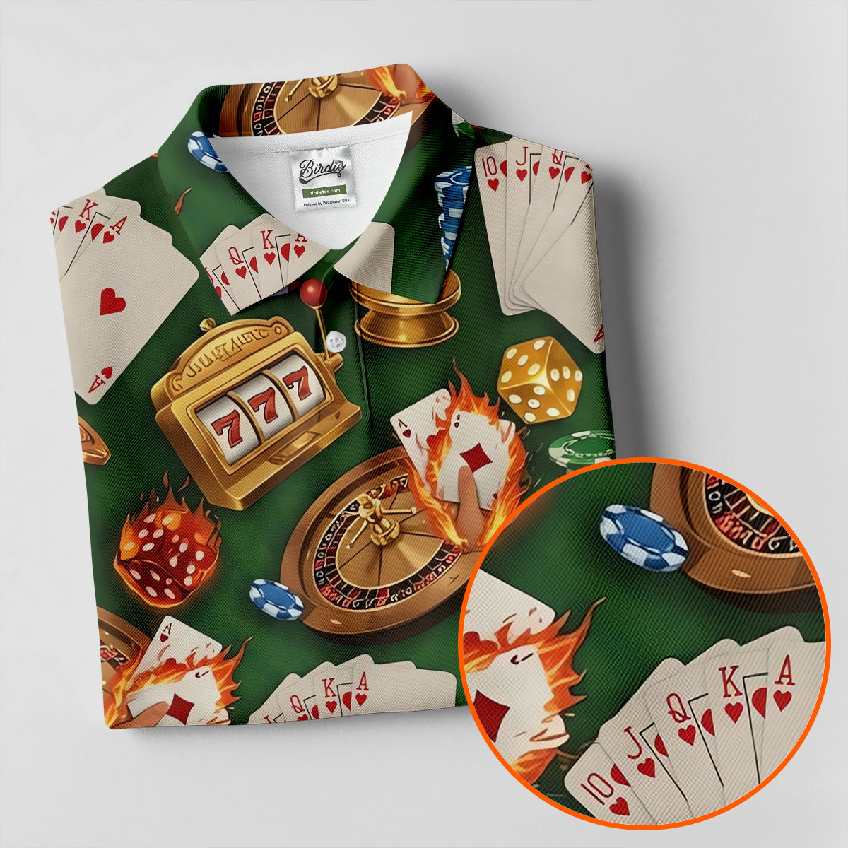 Casino Gambling Poker Golf Shirt For Women, Ladies Golf Shirts, Women's Sleeveless Golf Shirts