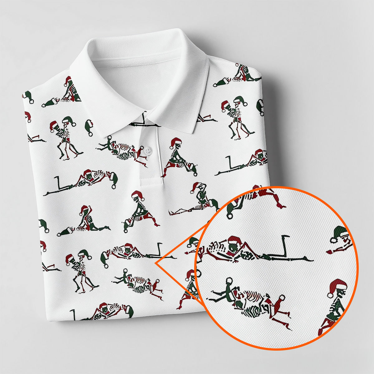 Funny Skeleton Christmas Golf Shirt, Funny Golf Shirts Women, Ladies Golf Tops, Golf Gifts For Women