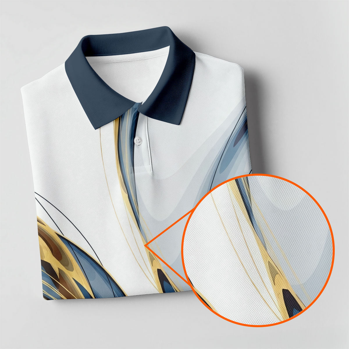 Abstract Line Art Retro Golf Shirt, Golf Shirts For Men, Polo Shirtor Men, Golf Gift For Men