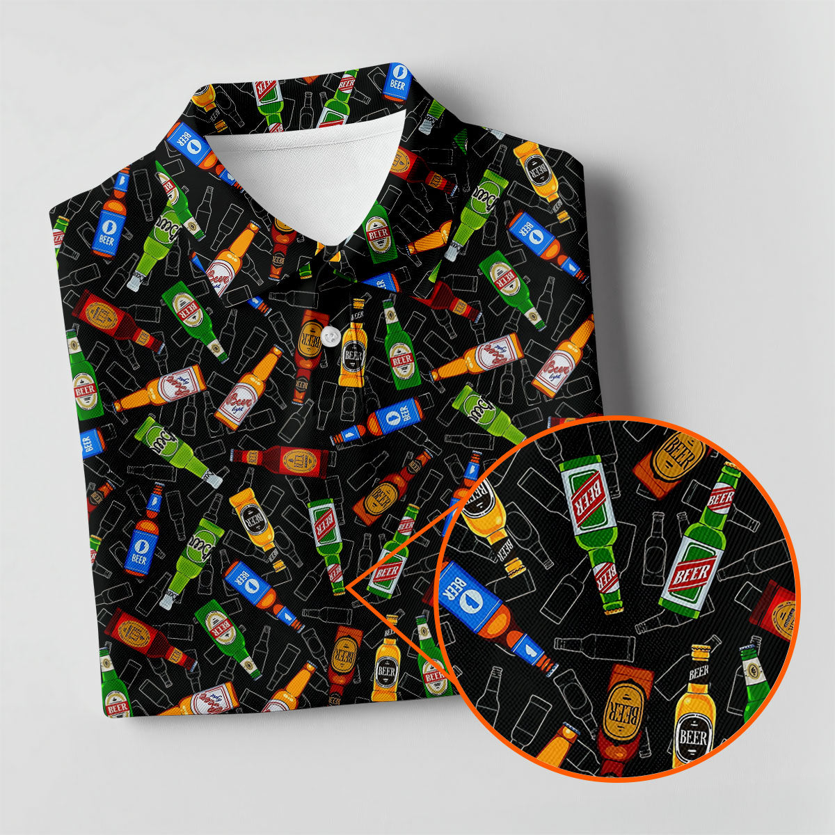 Beer Bottle Funny Golf Shirt, Golf And Beer Golf Shirt For Women, Ladies Golf Shirts, Women's Polo Shirt