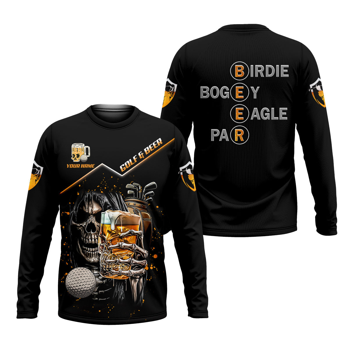 Custom Golf And Beer Soul Keeper Golf Polo Shirtnny Golf Shirt, Gift For Golfers