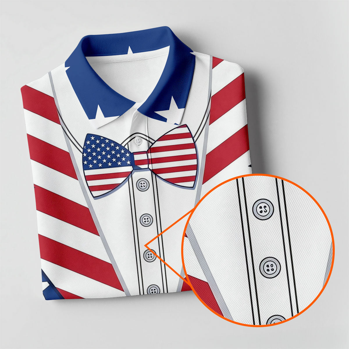 US Flag Costume Patriotic 4th Of July Golf Shirt, 250th Anniversary Polo Shirt Men