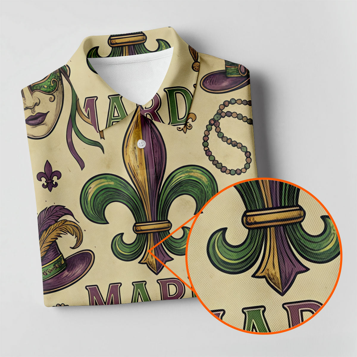 Mardi Gras New Orleans Fleur De Lis Carnival Hat Men's Golf Polo Shirtlf Shirts For Men