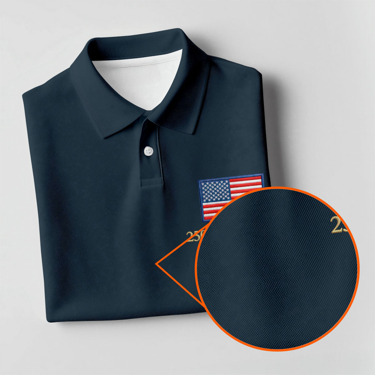 250th Anniversary USA Flag Logo 4th Of July Golf Shirt, Vintage Patriot Golf Shirts For Men