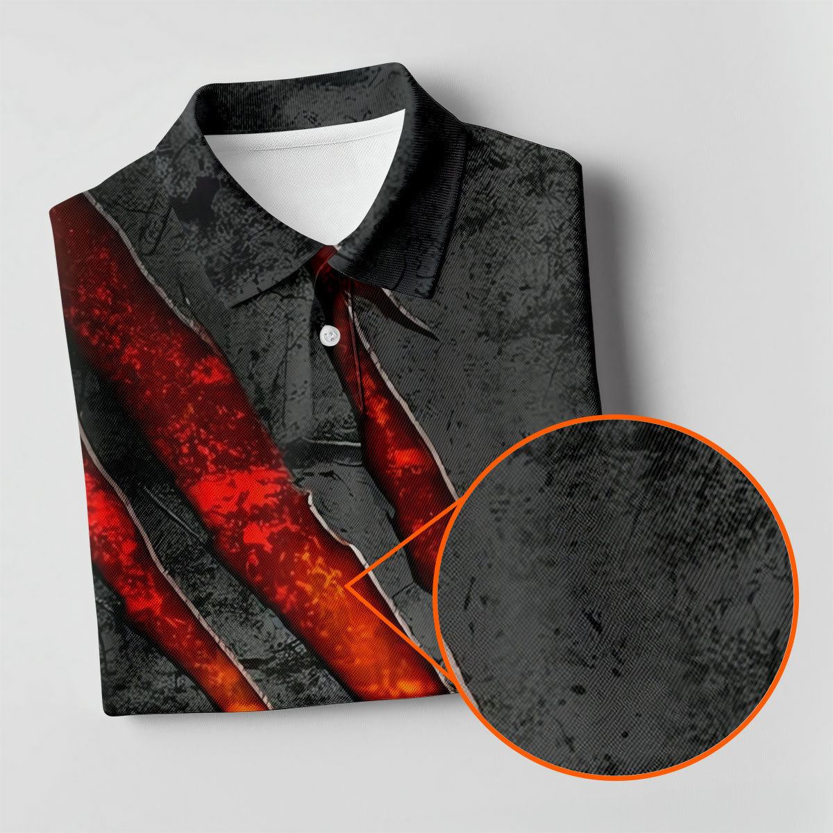Red Claw Marks Hawaiian Golf Shirt, Scratch Print Women's Golf Tops, Ladies Golf Shirts