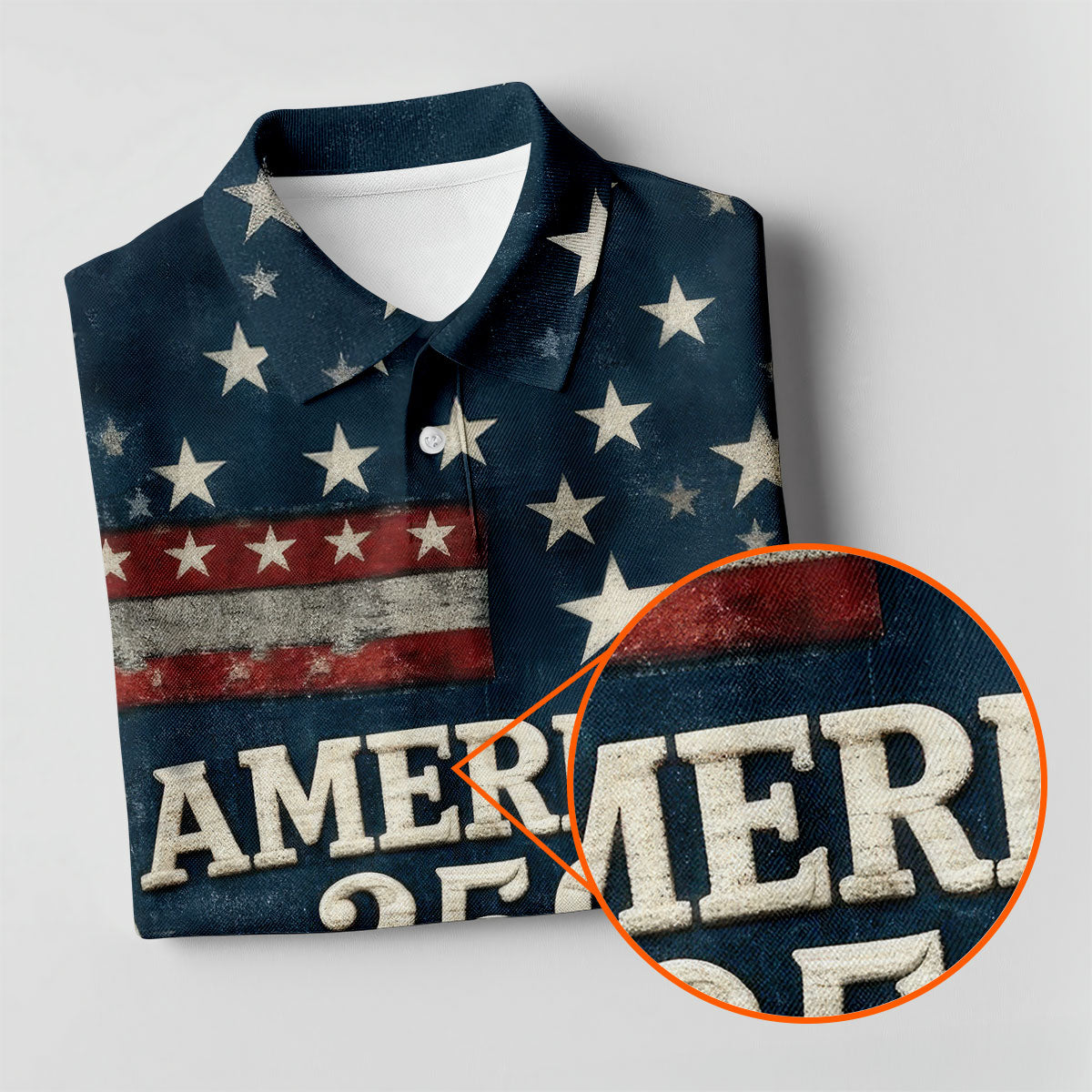 America 250 Distressed Flag 4th Of July Golf Shirt, Stars And Stripes Vintage Patriot Golf Shirts For Men