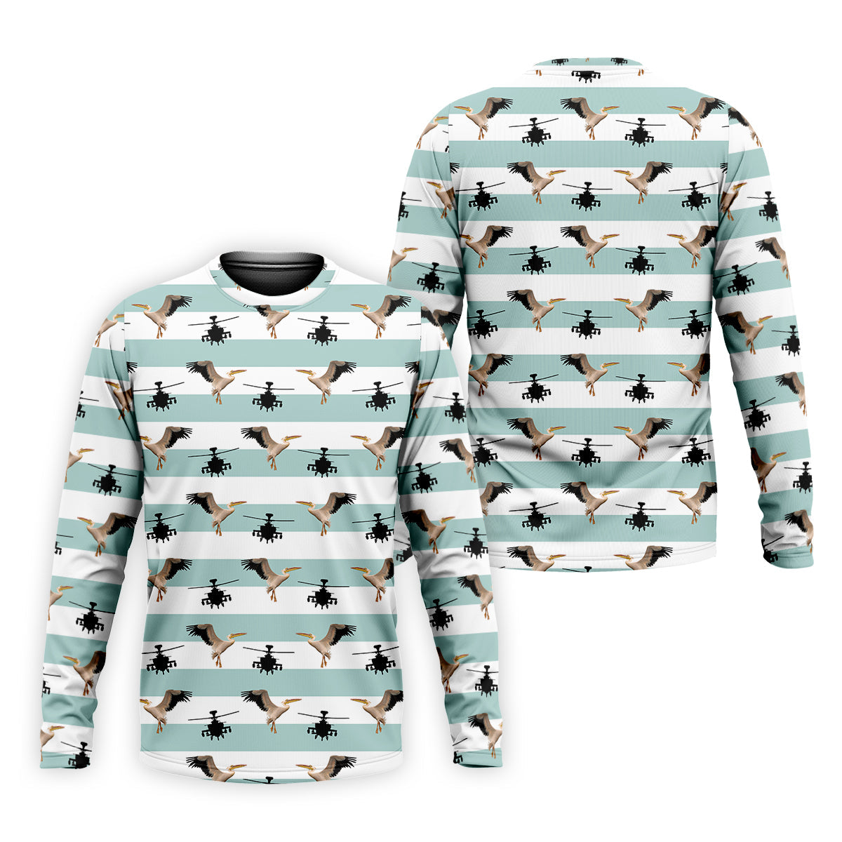 Funny Pelicans Golf Polo ShirtMens Golf Gift, Mens Tropical Shirts