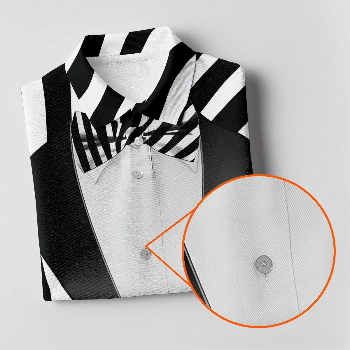 Zebra Pattern Funny Costume Hawaiian Golf Shirt, Polo ShirtFor Men, Golf Shirts For Men