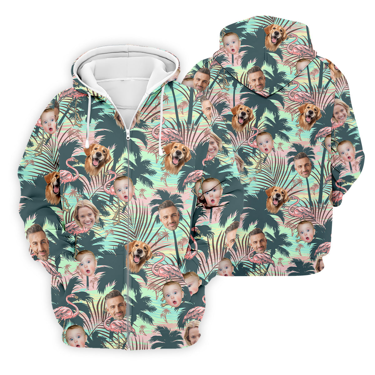 Hawaiian Shirts With Faces, Flamingo Golf Shirt, Men Golf Polo, Custom Team Shirts, Golf Gifts For Men