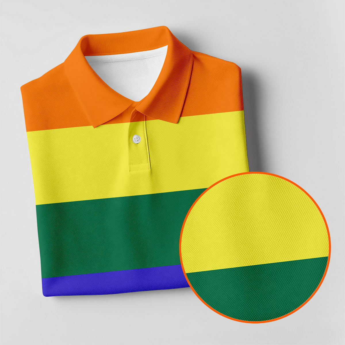 LGBT Rainbow Pride Month Celebrate Golf Tops For Men, Pride Colors Golf Shirts For Men