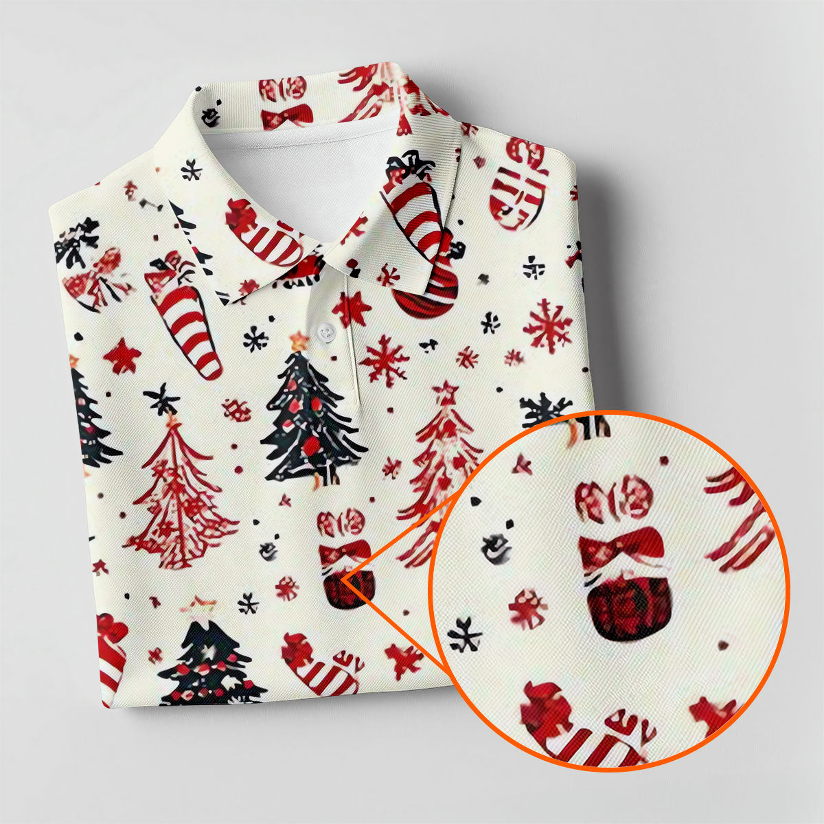 Candy Canes Christmas Tree Women's Golf Tops, Christmas Golf Shirt, Golf Shirt For Women, Ladies Golf Polos