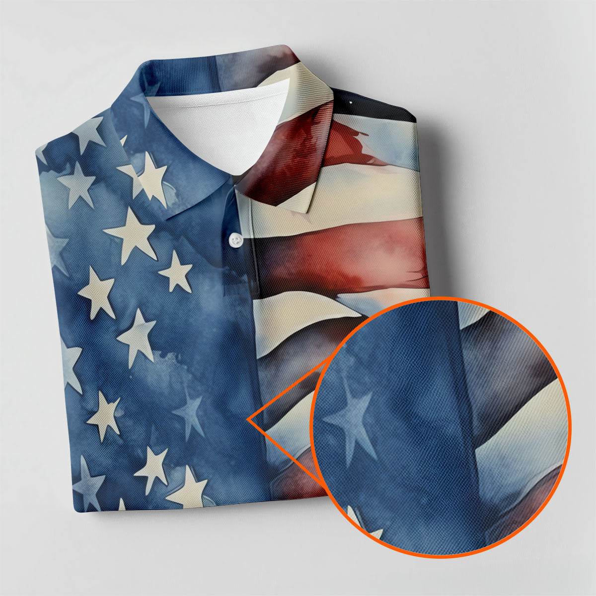 American Flag Golf Shirt, Patriotic Golf Polo Shirt0th Anniversary Polo ShirtFor Men, Golf Shirts For Men