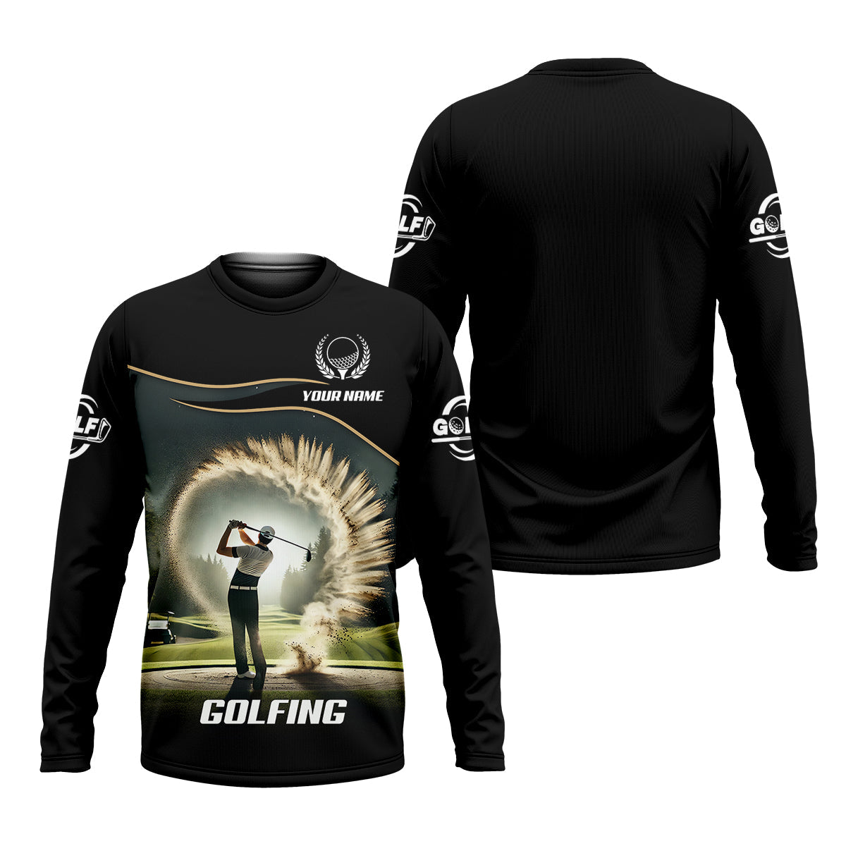 Custom Elite Golfer Golf Polo ShirtGift For Golfers, Mens Golf Gift