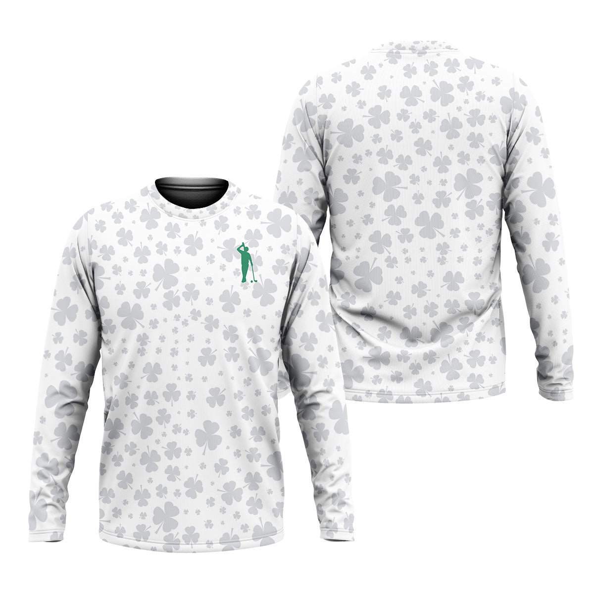Shamrock Golf Polo ShirtMens Golf Shirt, St Patrick's Day Golf Shirt, Gift For Golfer