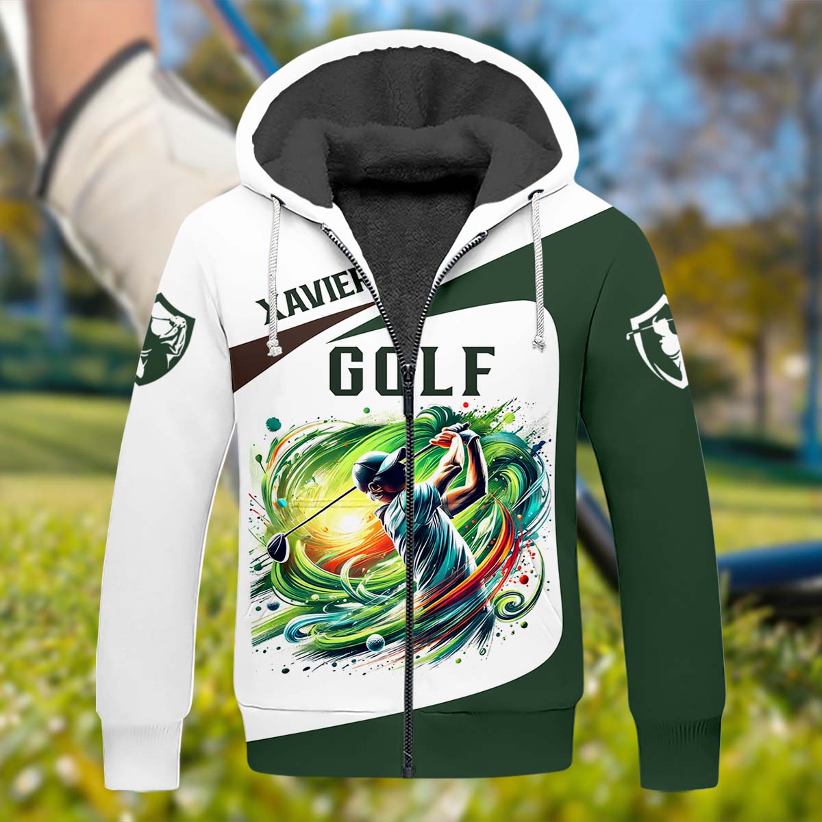 Born To Golf Forced To Work, Personalized Golf Shirt, Unique Gift For Golfer, Funny Golf Polo Shirt