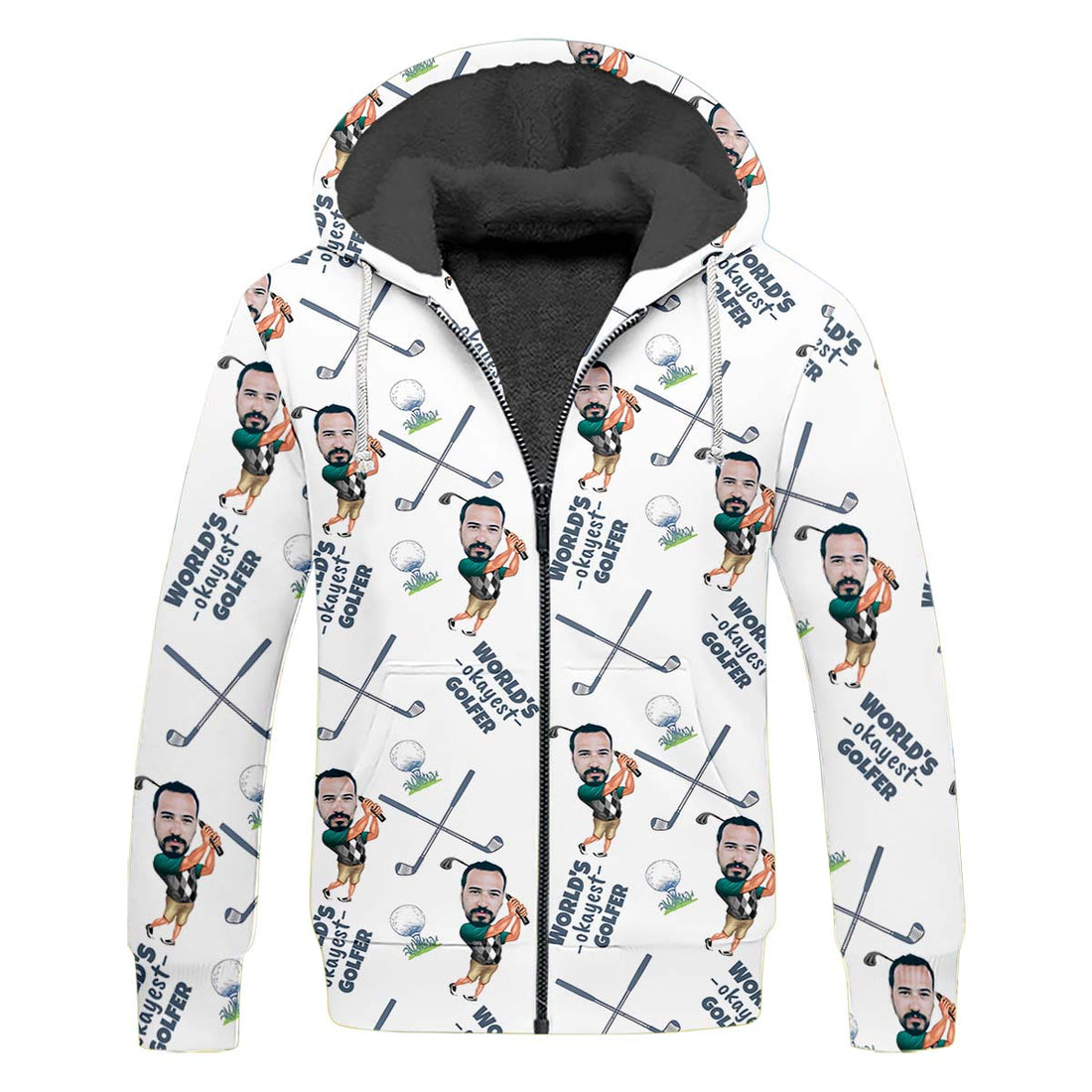 World's Okayest Golfer Golf Shirt For Men, Custom Golf Shirt, Gift For Golfers