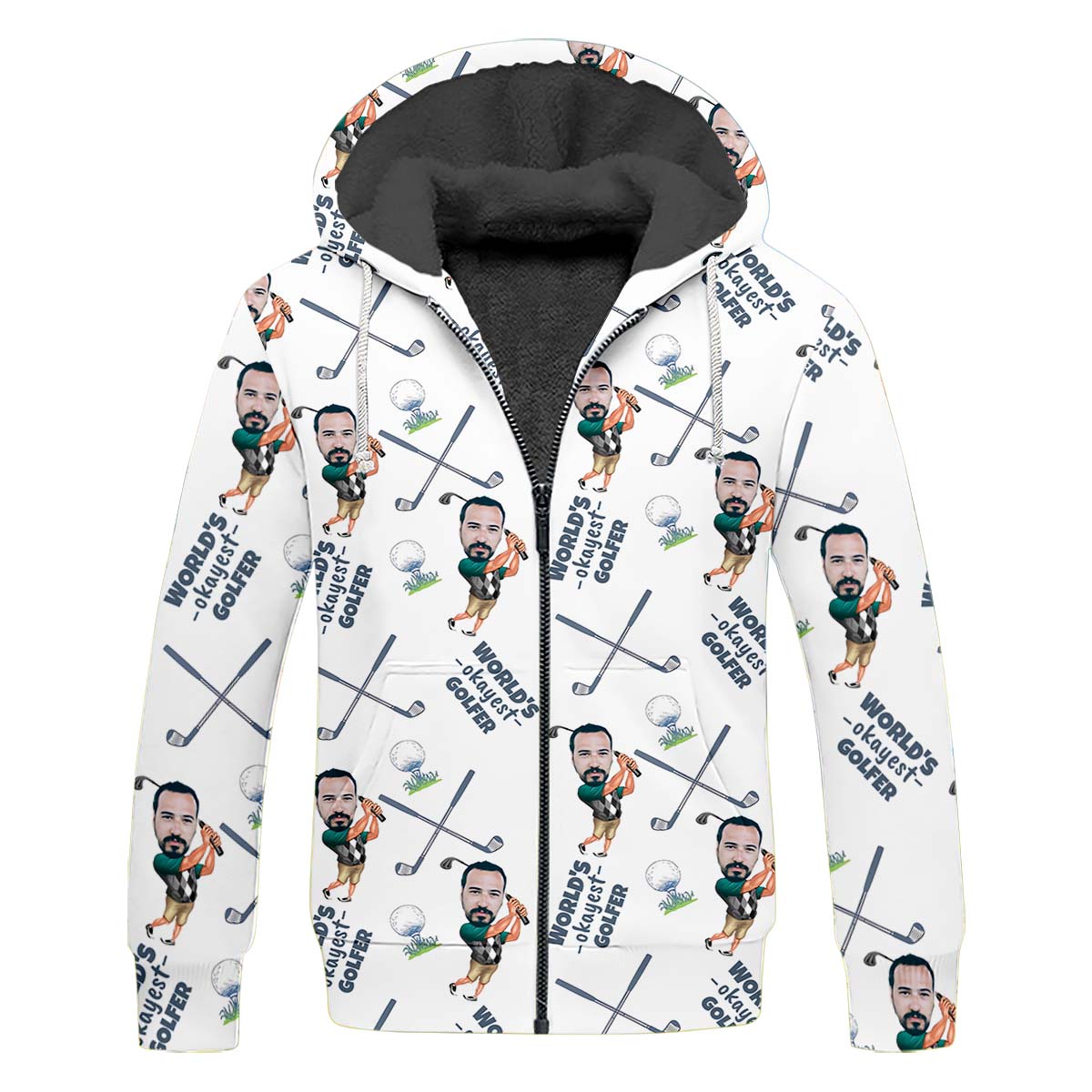 World's Okayest Golfer Golf Shirt For Men, Custom Golf Shirt, Gift For Golfers