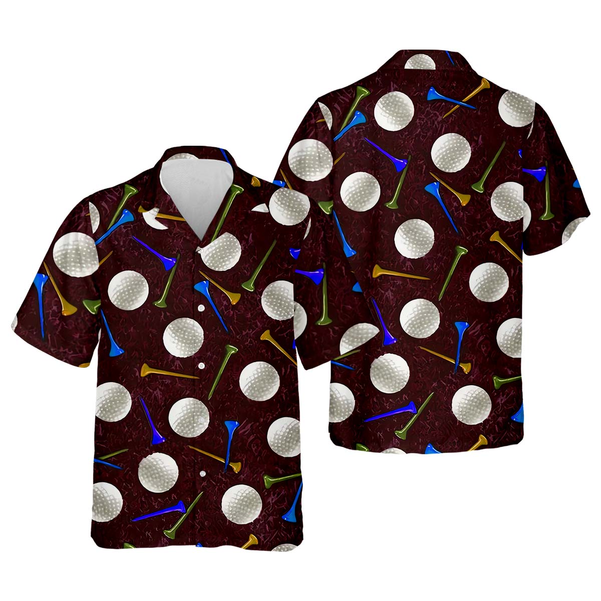 Golf Balls Men's Golf Polo ShirtFunny Golf Shirt, Golf Gifts For Dad