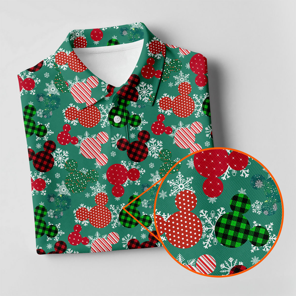 Adorable Cartoon Characters Xmas Golf Shirts, Cute Women's Golf Clothes, Ladies Golf Polos, Christmas Golf Shirt