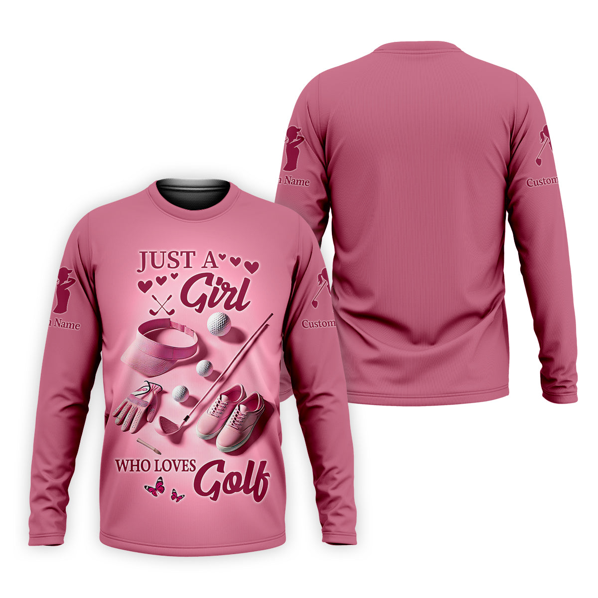 Just A Girl Who Loves Golf Womens Golf Polo ShirtWomens Golf Gifts