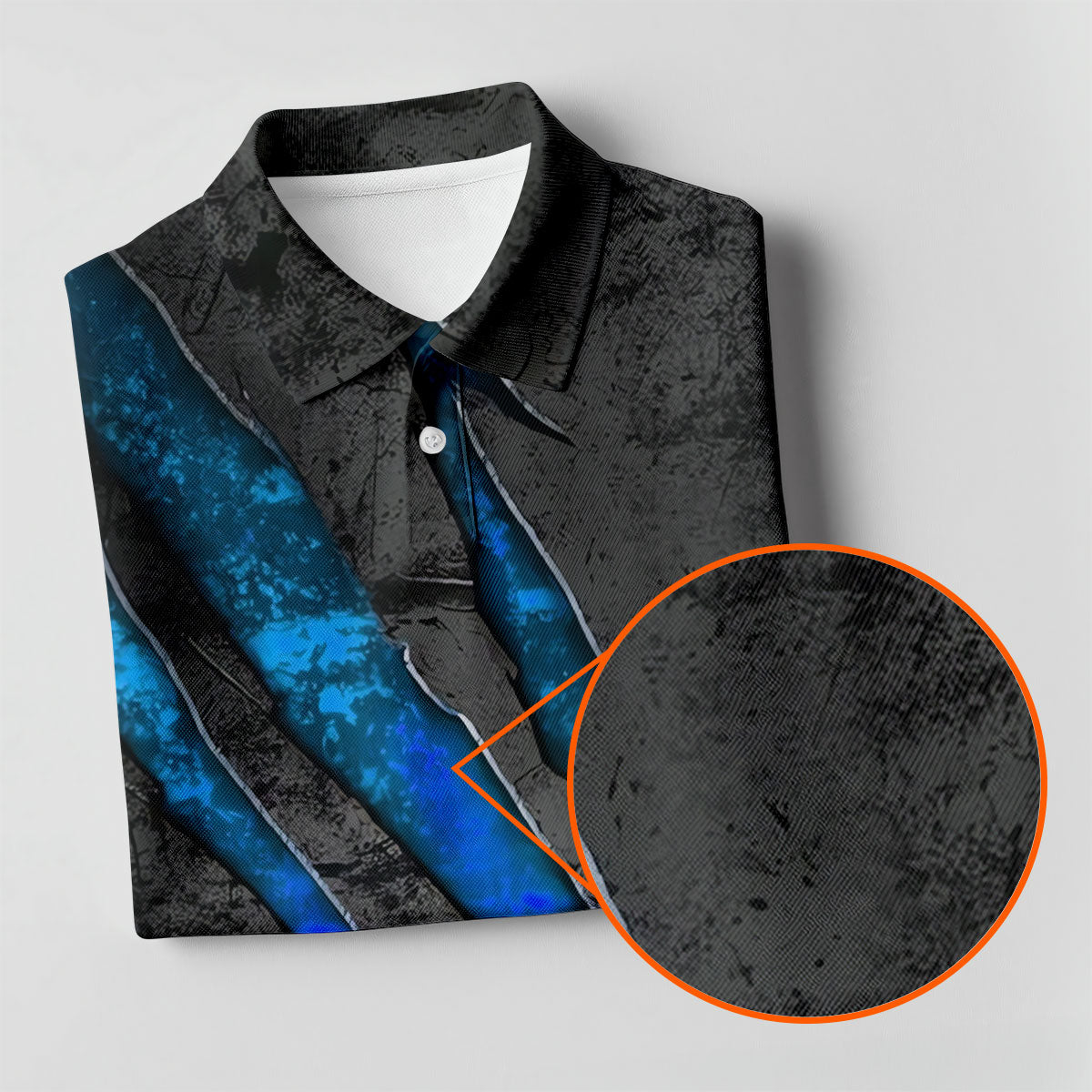 Blue Claw Marks Hawaiian Golf Shirt, Scratch Print Women's Golf Tops, Ladies Golf Shirts