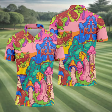 Funny Adult Fantasy Island Novelty Golf Shirt, Golf Shirts For Men, Mens Golf Apparel