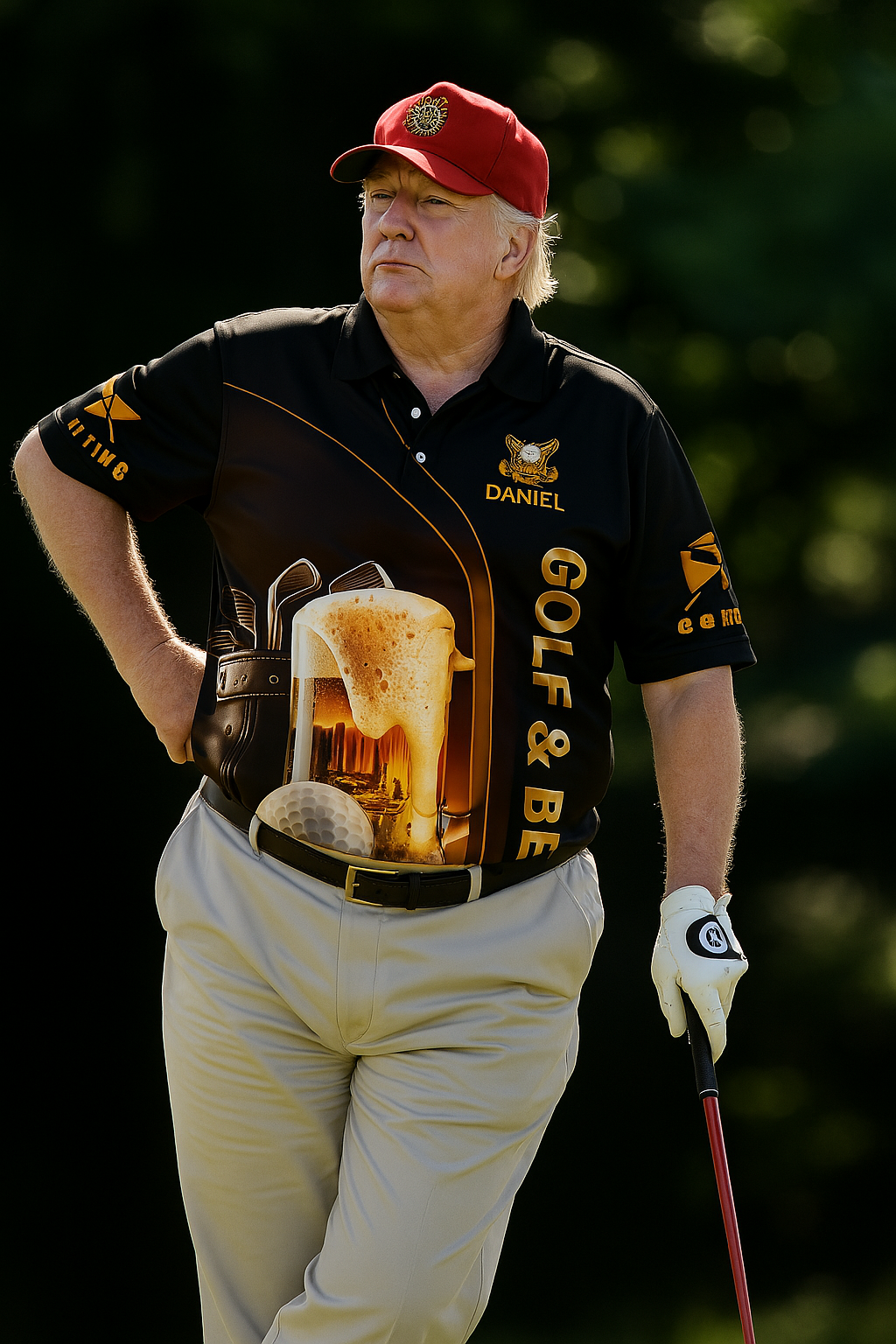 Golf And Beer Custom Men's Funny Graphic Golf Polo ShirtChristmas Golf Gift, Gift For Golfer